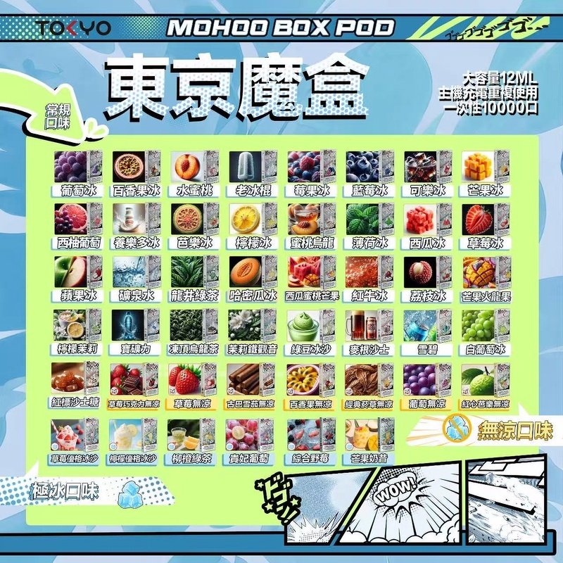 TOKYO MOHOO BOX東京魔盒電子菸煙彈丨12ML大容量【薄荷】:圖片 2